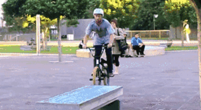 bicycle stunt