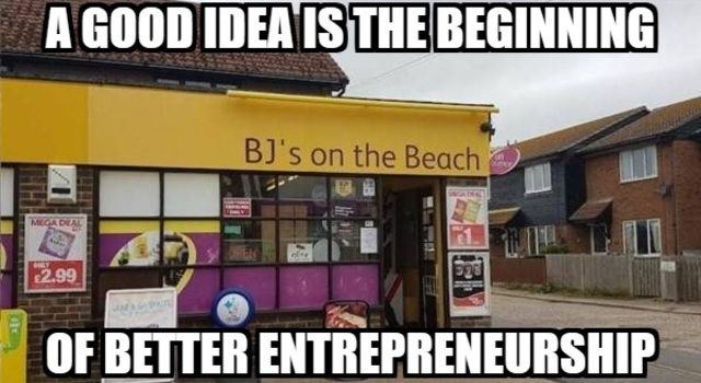 a good idea is the beginning
