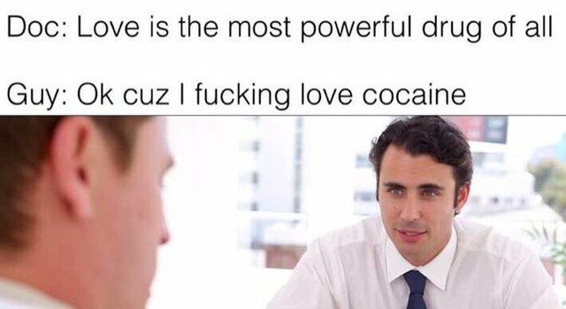 in love with cocaine