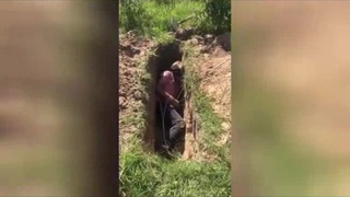 Shot in a Freshly Dug Grave