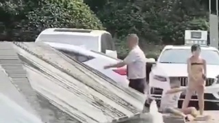 2 asian brothers fight over who gets the last of the pig scrotum