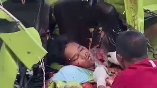 Indonesian driver turned into ground beef