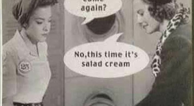 No It Is Salad Cream