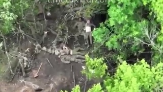 Ukrainian artillery ...
