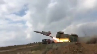 Launch of a T&uacute;polev Tu-141 ''Strizh'' Drone Transformed into a Cruise Missile