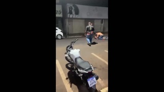 brutal beaten