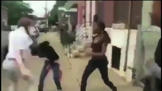 1 White Girl vs Gang of Black Girls