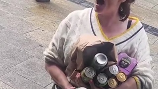 Crazy alcoholic in Dublin