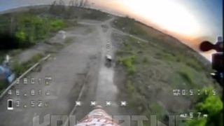 Russian drone hit Ukrainian