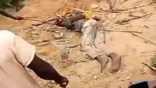 thief lynched and burned