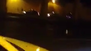 Drunk Idiot is run over twice in Peru.