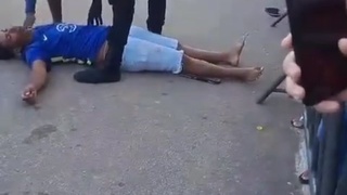 Idiot hit by horse