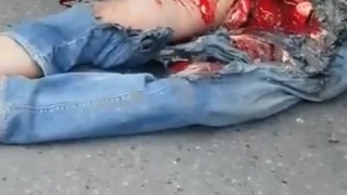 Beaner gets his penice Smoothed by a truck