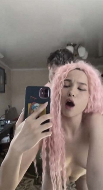 Pink Haired Slut Gets Drilled Hard