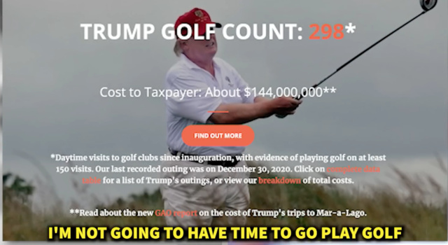 Trump's Golfing really cost Americans