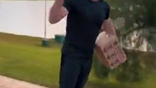 Idiot on electric unicycle falls