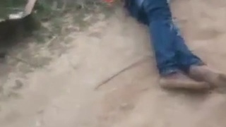 Tied up killed and set on fire