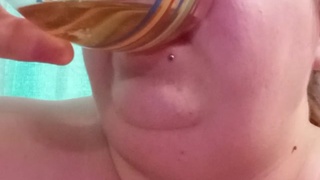 Drinking my piss like a good pig whore