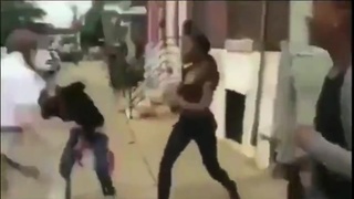 Girl with pigtails fighting her bullies