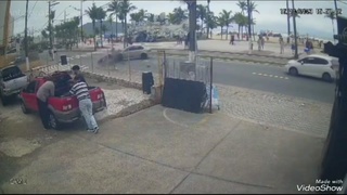 Brazilian motorcyclist took off in accident