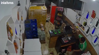 Exchanging gunfire
