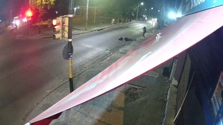 This bus stops