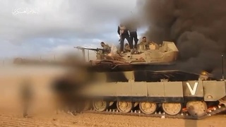 Merkava tank crew captured in Israel today 01/10/23