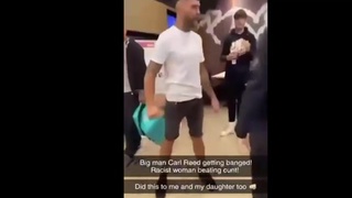 Wanker gets knocked out