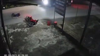 Brutal Motorcycle crash