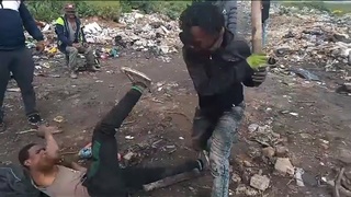 Thieves forced to beat each other