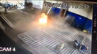 Welding a barrel marked flammable is ok right?
