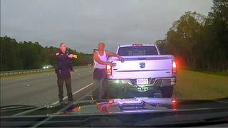 Dude fucks around on a traffic stop