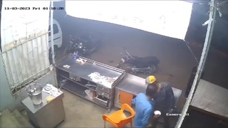 Guy robbed the wrong store