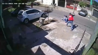 Beaten with metal pipe