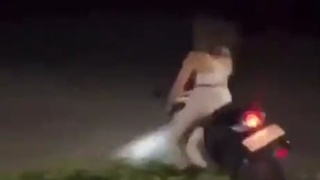 Chick On A Moped