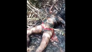 Woman killed and burned