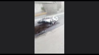 Biker Goes Head First Into Bridge Support At High Speed (With Aftermath)