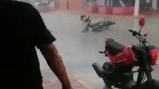 Shitty Day For The Couple On The Motorcycle