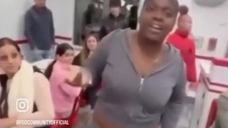 Civilised lady in a disagreement