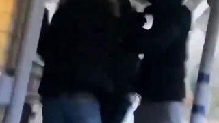 Thugs try to steal guys jacket UK