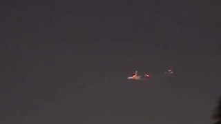 Boeing 747 Engines Shoot Flames