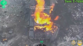 Another spectacular elimination of a rusian tank