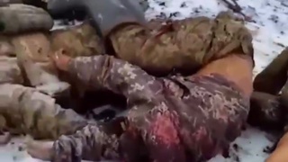 Captured Ukrainian position