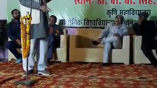 Dropped dead during speech