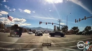 Runaway Semi Barrels Down Sidewalk, Jumps Median, Smashes Cars and Explodes!