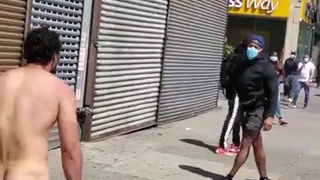 Naked Nude Man's Rampage Through The Streets