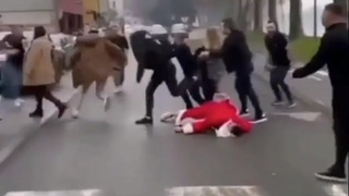 Father Christmas getting some shoe