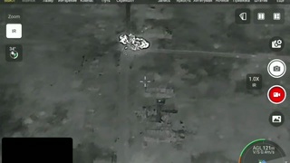 Russian FPV drone hits Ukrainian Armed Force