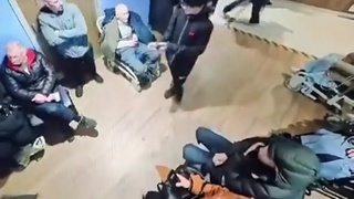 Kid sprays fire onto patients with an aerosol can and lighter