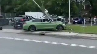 BMW Shows Off Before Crashing
